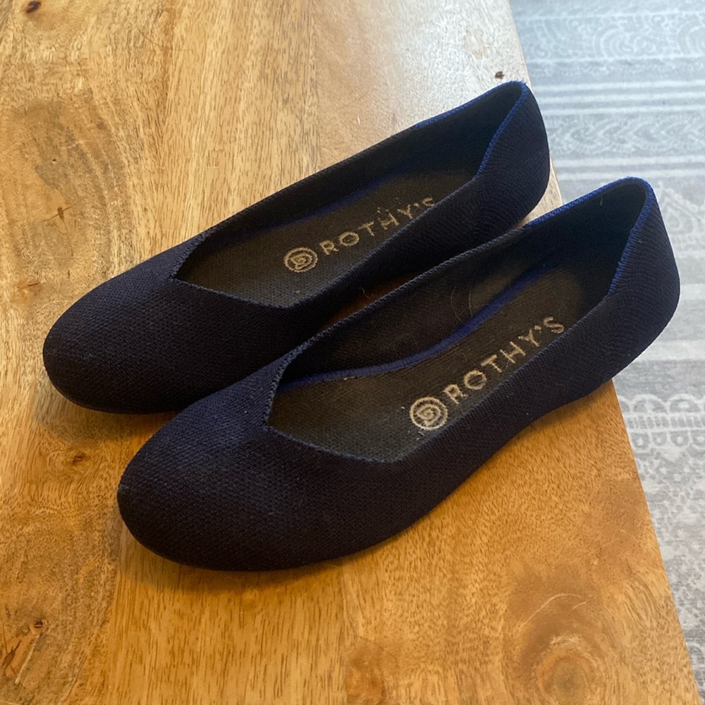 Rothy’s Navy Round Toe Flats